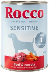 Rocco Rocco Sensitive 6 x 400 g - Vită și morcovi