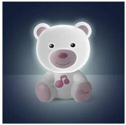 Chicco Jucarie si Lampa, Chicco, Ursulet, 10 minute de muzica, 0 luni+, Roz (098301-1)