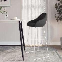 vidaXL Scaun de bar, negru, catifea (338715)
