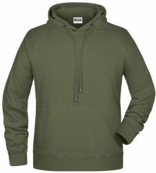James & Nicholson (Daiber) Férfi kapucnis biopamut felső 8024 - Olív | XL (1-8024-1780676)