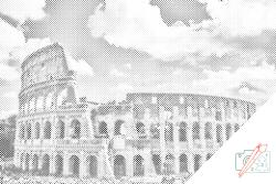  PontPöttyöző - Colosseum 2 Méret: 40x60cm, Keretezés: Keret nélkül (csak a vászon), Szín: Zöld