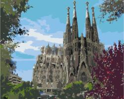  Festés számok szerint - Sagrada Família Méret: 40x50cm, Keretezés: Keret nélkül (csak a vászon)