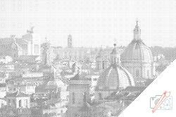 PontPöttyöző - Városkép - Róma Méret: 40x60cm, Keretezés: Keret nélkül (csak a vászon), Szín: Zöld