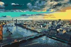 Festés számok szerint - Városkép - London Méret: 40x60cm, Keretezés: Keret nélkül (csak a vászon)