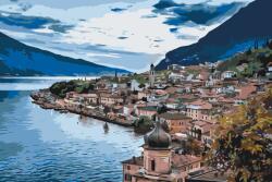 Festés számok szerint - Garda, Olaszország Méret: 40x60cm, Keretezés: Keret nélkül (csak a vászon)