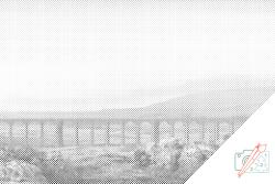 PontPöttyöző - Ribblehead viadukt Méret: 40x60cm, Keretezés: Keret nélkül (csak a vászon), Szín: Fekete
