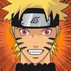  Festés számok szerint - Kakashi és Kurama Méret: 50x50cm, Keretezés: Keret nélkül (csak a vászon)
