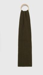 Tommy Hilfiger sál kasmír keverékből zöld, sima - zöld Univerzális méret - answear - 27 990 Ft