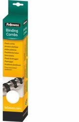 Fellowes Spirál, műanyag, 6 mm, 10-20 lap, FELLOWES, 25 db, fehér (IFW53300) - pencart
