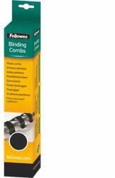 Fellowes Spirál, műanyag, 10 mm, 41-55 lap, FELLOWES, 25 db, fekete (IFW53311) - pencart