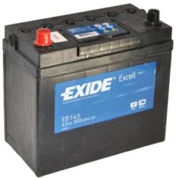 Exide Excell EB455 45Ah 300A left+ (EB455)