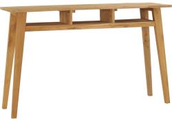 vidaXL Masă consolă, 120 x 35 x 75 cm, lemn masiv de tec (288846)
