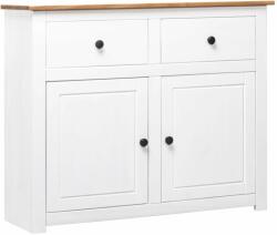 vidaXL Servantă, alb, 93x40x80 cm, lemn masiv pin, gama Panama (282699) Comoda