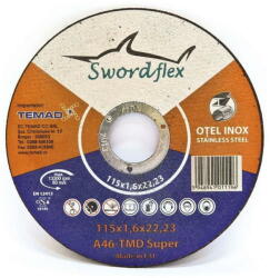 SWORDFLEX Disc de taiere SWORDFLEX A 46 TMD SUPER, plat, pentru otel, inox, 125mmx1, 6mm (550501) - 24mag Disc de taiere
