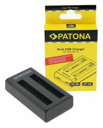 PATONA DUAL akkumulátor töltő (dupla) (for Insta360 ONE X2) (USB-C + micro USB) (1457) (1457)