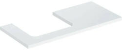 Geberit One mosdópult bal oldali kivágással 105x47 cm, pultra ültethető mosdóhoz, magasfényű fehér 505.304. 00.1 (505.304.00.1) - szaniteronline