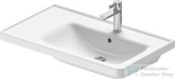 Duravit D-NEO 800x480 mm-es bútorral aláépíthető mosdó, jobbos medencével, Wondergliss bevonattal, fehér 23708000001 (23708000001)