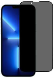 Temp-glass631274171 Apple Iphone 14 betekintésvédelemmel ellátott karcálló, ütésálló kijelzővédő üvegfólia, 9H tempered glass, törlőkendővel (Betekintésgátló) (Temp-glass631274171)