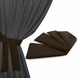  Szalag a kerti függöny rögzítéséhez 160x8 cm sötétbarna