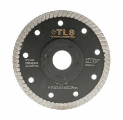  TLS DYNAMITE TURBO M14 ultravékony gyémánt vágókorong d105x1, 4x7xM14 mm