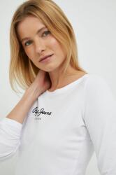 Pepe Jeans hosszú ujjú női, fehér - fehér XL