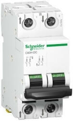 Schneider Electric , Acti9, A9N61539, Kismegszakító 2P, 63A, C karakterisztika, 6 kA Acti9 C60H-DC (Schneider A9N61539) (A9N61539)