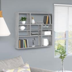 vidaXL Raft de perete, sonoma gri, 90x16x78 cm, lemn compozit (815559) Raft