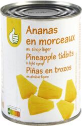 Auchan Tipp ananász szirupban light 340 g