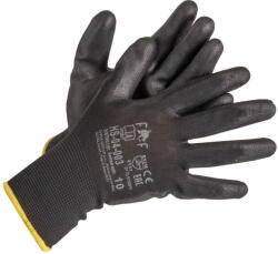 CERVA Manusi cu pelicula din poliuretan Bunting Light Black HS-04-003, negru, 7 (830301) - pcone