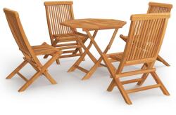 vidaXL Set mobilier de grădină, 5 piese, lemn masiv de tec (3059581) - comfy