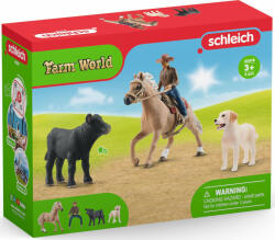Schleich Schleich 42578 Western cowboy lovas állatokkal (SCH42578) - jatekbirodalom