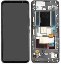 ASUS ROG Phone 5s, 5s Pro ZS676KS - LCD Kijelző + Érintőüveg + Keret (Black) - 90AI0091-R20020 Genuine Service Pack, Fekete