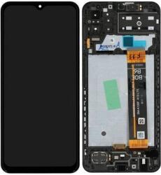 Samsung Galaxy M13 M135F - LCD Kijelző + Érintőüveg + Keret - GH82-29132A, GH82-29133A Genuine Service Pack