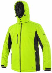 CXS Férfi meleg softshell kabát VEGAS - Sárga / fekete | XL (1220-013-160-95)