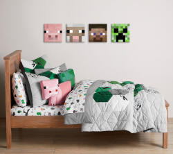  Minecraft vászonkép - a legjobb karakterek vásznon - Steve, Creeper, Sheep, Pig ()