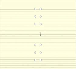 FILOFAX Kalendárium betét, jegyzetlap, pocket méret, vonalas, FILOFAX, krémszín (NFX213053) - pencart
