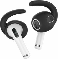 AhaStyle Szilikon Earhooks az AirPods 3 fülhallgatóhoz black 4 db (PT60-3-black-2L-2S)