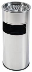 Intern Cos de gunoi cu scrumiera 25 cm inox cu galeata interioara (DCGS26CM) - dacris Cos de gunoi