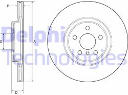 DELPHI Disc frana DELPHI BG4780C - automobilus