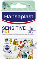 Hansaplast Sensitive Kids Gyermek Sebtapasz 1m x 6cm 10x