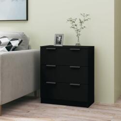 vidaXL Servantă, negru, 60x30x70 cm, lemn prelucrat (811071) Comoda