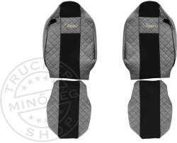  Méretpontos Renault bőr üléshuzat Range T (egybe fejtámlás) SZÜRKE