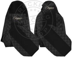  Méretpontos Scania bőr üléshuzat R/P/G széria egybe támlás utasülés FEKETE