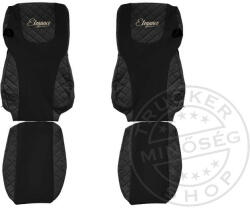  Méretpontos Daf bőr üléshuzat XF EURO 6 2012-2017 FEKETE