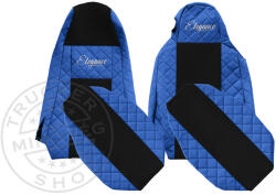  Méretpontos Scania bőr üléshuzat R/P/G széria egybe támlás utasülés KÉK