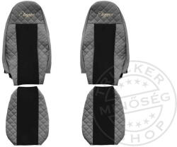  Méretpontos Volvo bőr üléshuzat FH 2002-2012 SZÜRKE