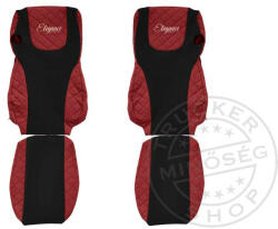  Méretpontos Daf bőr üléshuzat XF EURO 6 2012-2017 PIROS