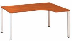 Alfa Office Alfa 200 ergo irodai asztal, 180 x 120 x 74, 2 cm, jobbos kivitel, cseresznye mintázat, RAL9010