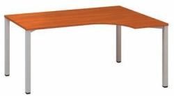 Alfa Office Alfa 200 ergo irodai asztal, 180 x 120 x 74, 2 cm, jobbos kivitel, cseresznye mintázat, RAL9022