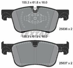 TEXTAR set placute frana, frana disc TEXTAR 2583605 (2583605)